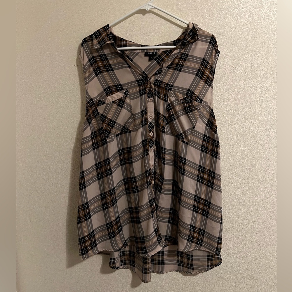 Plaid Blouse